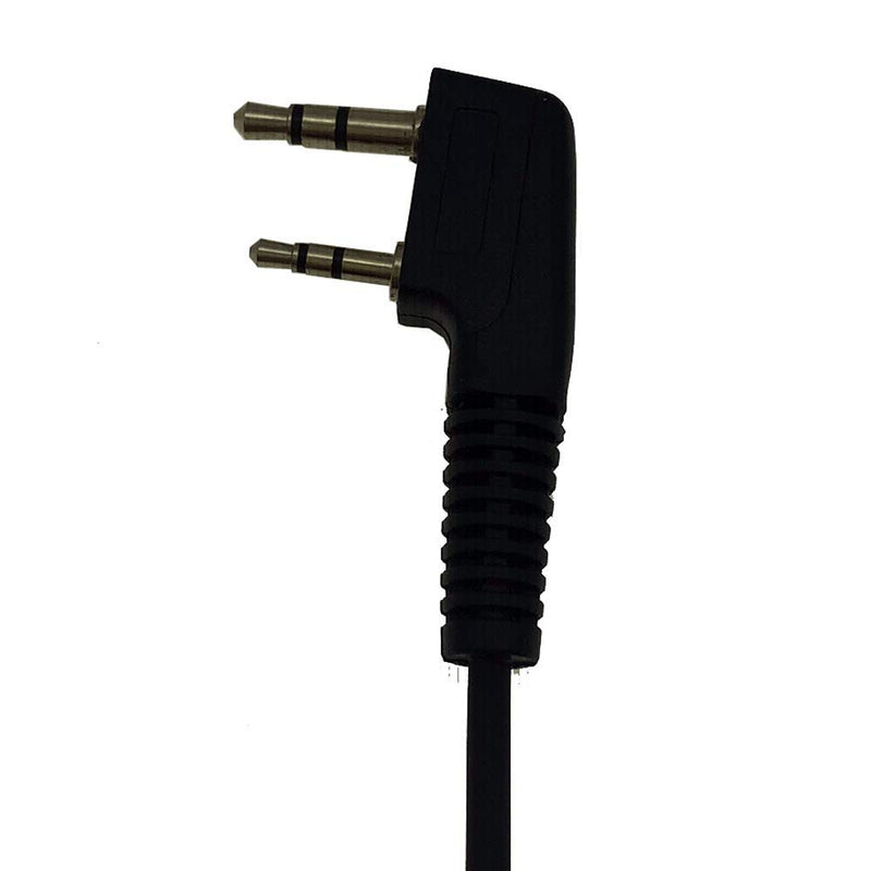 [Australia - AusPower] - Red-Fire 2 PIN Radio Earpiece Speaker Mic Extension Cable Replacement for Kenwood Baofeng Wouxun Puxing Quansheng Baodeeng Retevis TYT HYT (2Meter-6FT) 