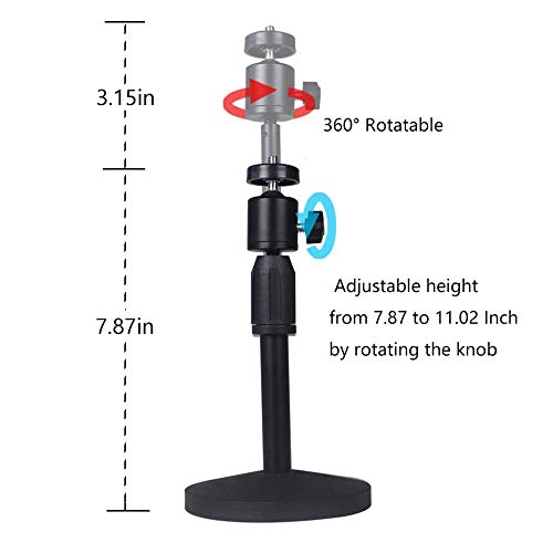 [Australia - AusPower] - Desktop Mini Projector Stand,Mini Projector Mount,Angle Adjustable Projectors Stand with 1/4in Mounting Screw, Length 7.87-11.02in/20-28cm, Load 11.02lbs 