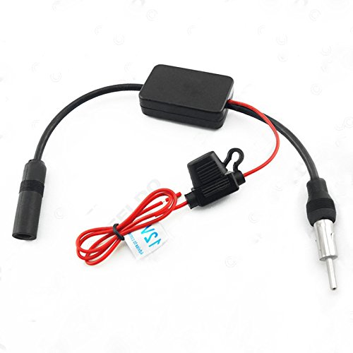 [Australia - AusPower] - Universal Auto Car Radio FM Antenna Signal Booster Radio Signal Amplifier for Marine Car Vehicle Boat RV 12V Signal Antenna Enhance 