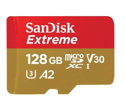 [Australia - AusPower] - SanDisk Extreme 128GB Micro SD Memory Card for GoPro Works with GoPro Hero 9 Black Camera UHS-1 U3 / V30 A2 4K Class 10 (SDSQXA1-128G-GN6MN) Bundle with 1 Everything But Stromboli MicroSD Card Reader 