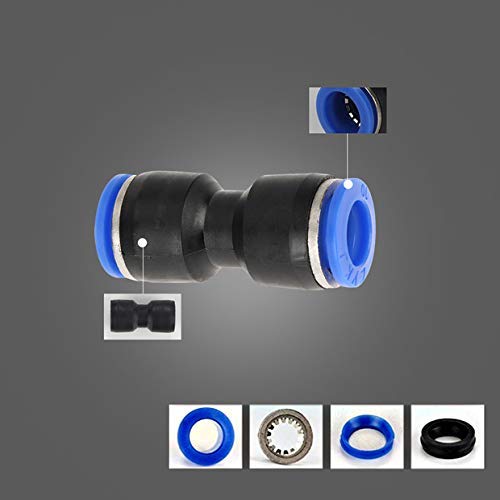 [Australia - AusPower] - Hilitand 30pcs Air Line Fittings Push-to-Connect Fittings Straight Push Connectors Plastic Quick Release Connectors for 1/4 5/16 3/8 Tube 