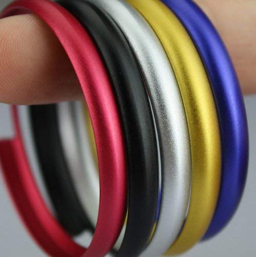 [Australia - AusPower] - iJDMTOY Red Aluminum Smart Key Fob Surrounding Ring Decoration Compatible With 2008-2014/2015 Gen2 Mini Cooper R55 R56 R57 R58 R59 & Gen1 R60 R61 