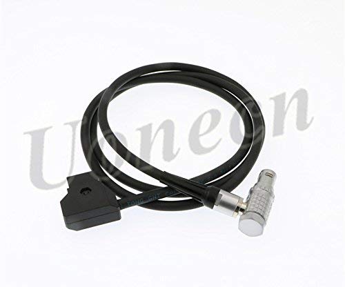 [Australia - AusPower] - Uonecn Red Epic Scarlet Camera Power Cable D Tap to Right Angle 1B 6 Pin Female Flexible Thin Cord 39'' 