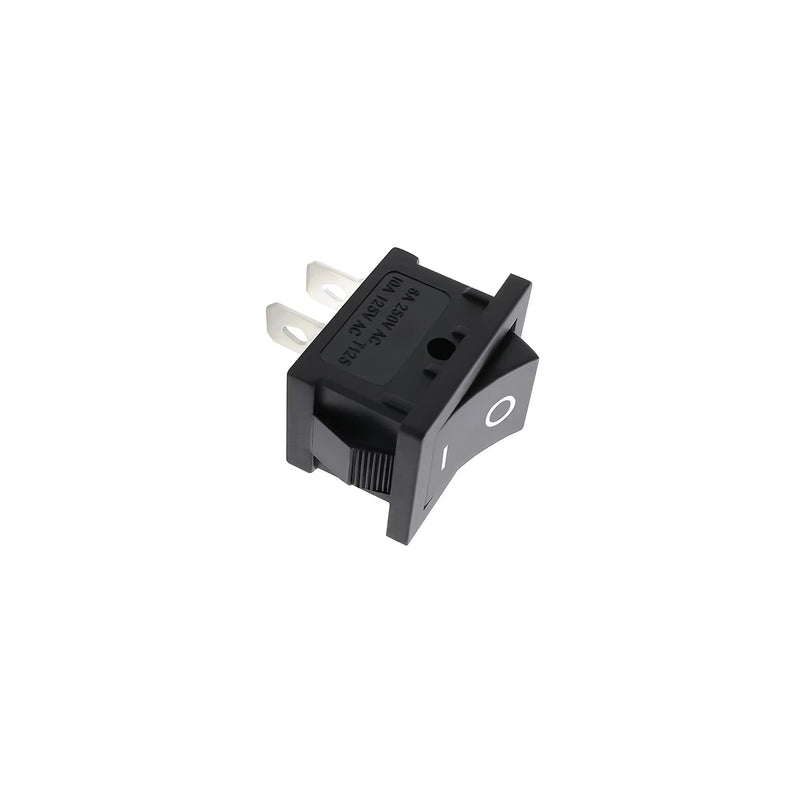 [Australia - AusPower] - ZUPAYIPA 15 Pcs AC 6A/250V 10A/125V 2 Solder Lug SPST On/Off Mini Boat Rocker Switch Car Auto Boat Round Rocker 2 Pin Toggle SPST Switch Snap 
