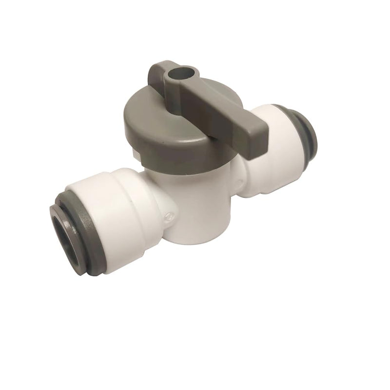 [Australia - AusPower] - Malida 1/2" O.D. Tube Straight Shut Off Valve, Push in to Connect RO Water Filter Tube Fitting, Quick Connector,5pcs. 