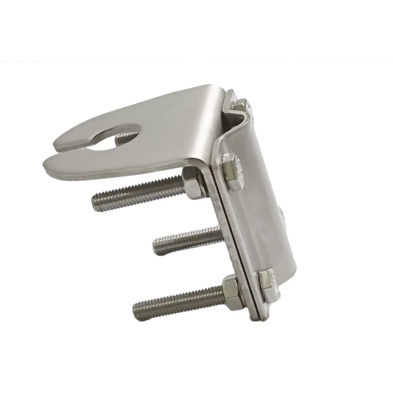 [Australia - AusPower] - UngSung Truck Antenna Mirror Mount Bracket Heavy Duty Stainless Steel Side Rail Mast Clamp Mount Accepted UHF-F, SO-239, 3/8" x 24 CB Stud, N-Female Connector for Amateur Ham, CB, TV, Mobile Antenna 