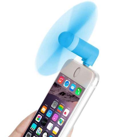 [Australia - AusPower] - Necano Mini Cellphone Fan, Portable Mobile Phone Fan Compatible with iPhone X/Xs/Xr / 8/8 Plus / 7/7 Plus / 6 / 6s / iPad and More (3 Packs) 