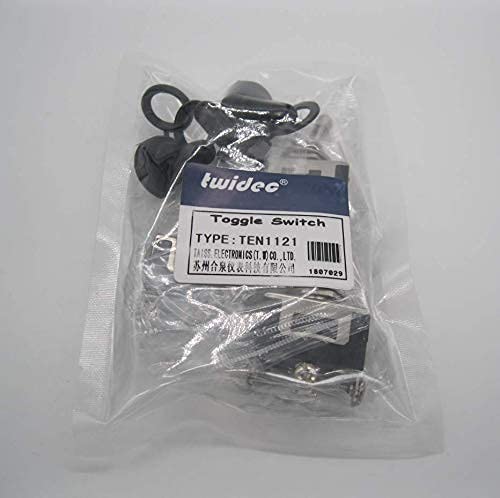 [Australia - AusPower] - Twidec/3Pcs Heavy Duty Rocker Toggle Switch 16A 250V AC SPDT 2 Position 3 Pin ON/ON Switch with Metal Bat Waterproof Boot Cap Cover Ten-1121-B102 