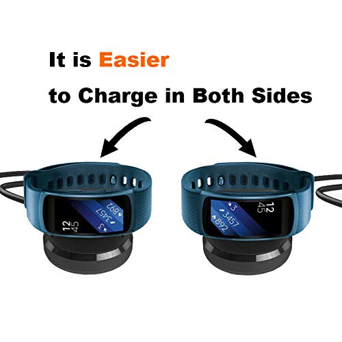 [Australia - AusPower] - 3.93ft Length Charging Cable for Samsung Gear Fit 2 Charger,2 Pack Replacement Charging Dock Stand Cable Cradle for Samsung Gear Fit 2 Pro SM-R365 / Gear Fit 2 SM-R360 Smart Watch 