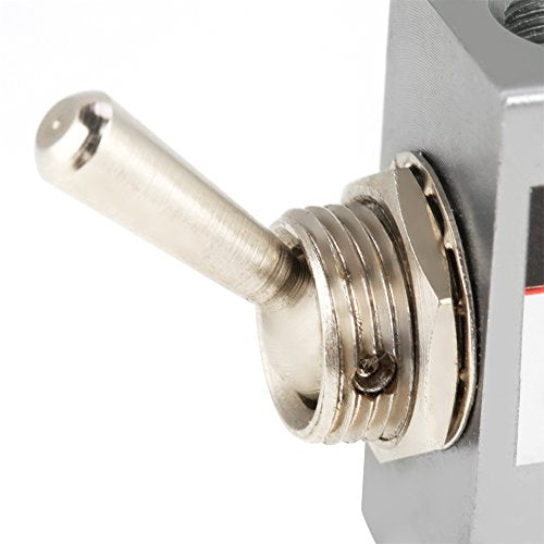 [Australia - AusPower] - SNS Pneumatic 3 Position 2 Port Toggle Switch G1/8 Pneumatic Mechanical Valve HL2301 Pressure 1.5-8kgf/cm² 