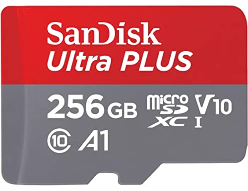 [Australia - AusPower] - Sandisk Ultra Plus 256GB MicroSDXC UHS-I Card with Adapter 130MB/s Class 10 XC1 V10 