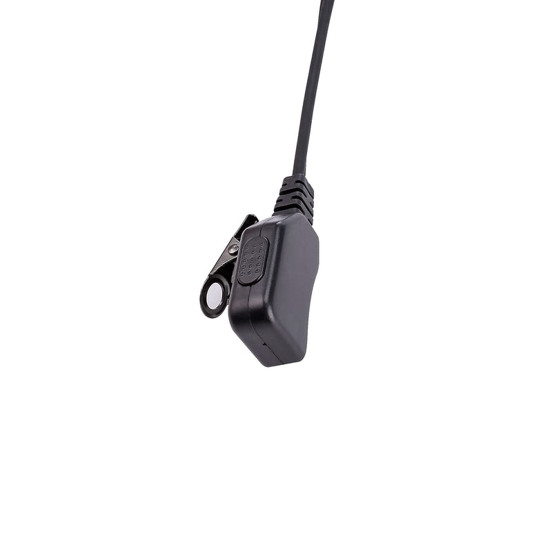 [Australia - AusPower] - POFENAL 1-Wire 2 Pin Volume Adjustable Earpiece Compatible with BTECH, Kenwood, Retevis Walkie Talkie with Mic Tansparent Air Acoustic Tube Headset 