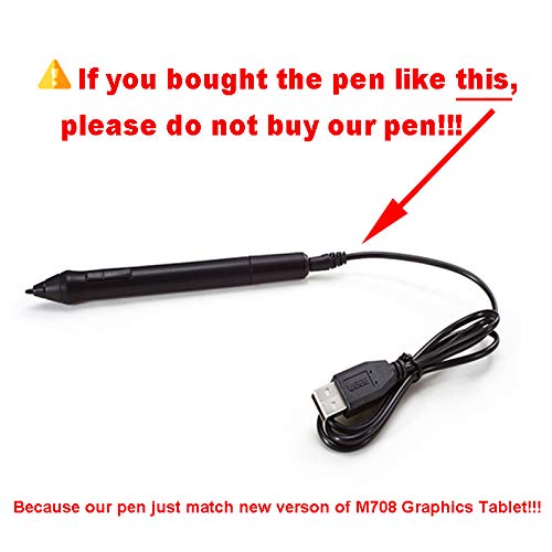 [Australia - AusPower] - ONLY Used for UGEE Graphics Drawing Tablet which Match 8192 Levels of Pressure Sensitivity Pen Battery-Free Stylus for m708/S1060/S1060W/S640/S640W 