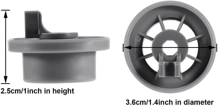 [Australia - AusPower] - 4 Pack Dishwasher Lower Rack Basket Runner Rail Wheels for Kenmore, LG, Part number 165314 