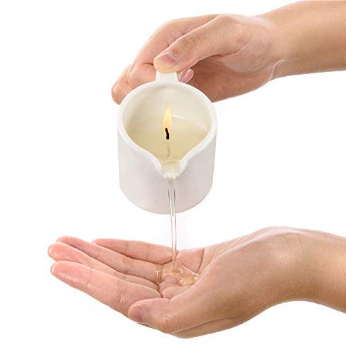 [Australia - AusPower] - MELONY Massage Candles Natural Edible Soy Lecithins Moisturizing SPA, Skin Treatment, Coconut , 2.82oz 