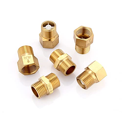 [Australia - AusPower] - Hooshing Brass Check Valve 1/2" Female to 1/2" Male Thread Non Return One Way Female to Male 