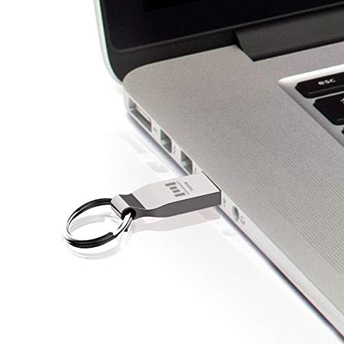 [Australia - AusPower] - MOSDART 16GB Metal USB 2.0 Flash Drive 10 Pack Bulk Waterproof 16G Thumb Drive Jump Drive Pen Drive Memory Stick with Keychain,Silvery 10Pack 16GB-Silver 