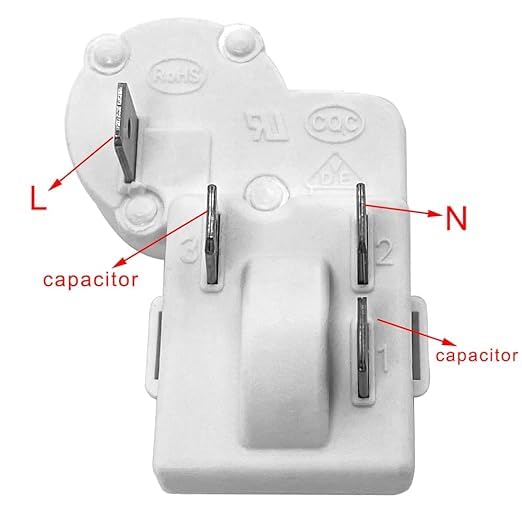 [Australia - AusPower] - 4 Pin Refrigerator Over Load Protector Compressor PTC Starter Relay for Haier Siemens Hotpoint Freezer ZHB65-120P15, ZHB35-120P15,ZHB69-135P4.7,ZHB60-120P4.7,ZHB88-125P4 etc ï¼ˆ1 Packï¼‰ 