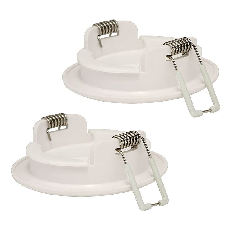 [Australia - AusPower] - Construct Pro Speedy’Z Spring-Lock 2” Cable Pass Through Port (White/Pair) White 