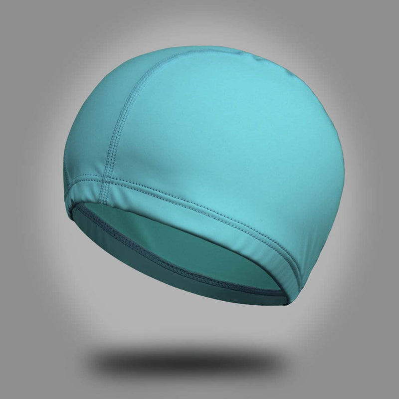 [Australia - AusPower] - ENASGLOO 5-Pack Men Women PU Waterproof Fabric Swimming Cap Elasticity Bathing Cap for Adult 