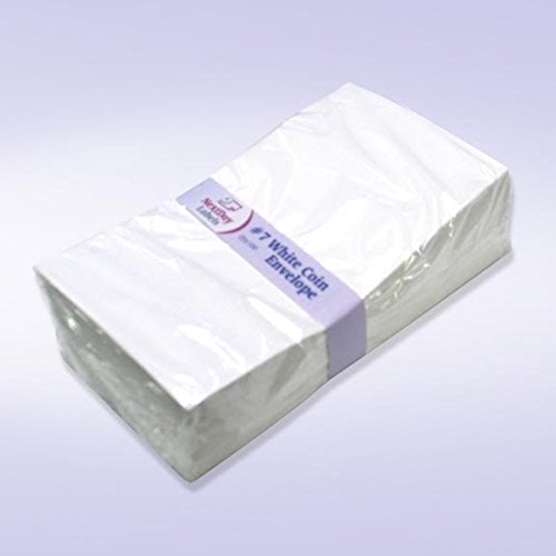 [Australia - AusPower] - #7 Coin White Envelope for Small Parts, Cash, Jewelry Etc, 100 per Pack 