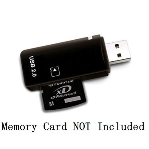 [Australia - AusPower] - eTECH USB2.0 Black Color High Speed xD Memory Card Reader Supports Olympus and Fuji XD Picture Card 1GB 2GB 