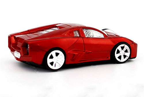 [Australia - AusPower] - jinfili 2.4GHz Sports Car Wireless Mouse Optical Cool 1600DPI 3D USB Wireless Gaming Mice for Pc Laptop Windows 10 Red 