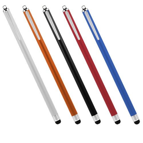 [Australia - AusPower] - Stylus Pen for iPad 3 (Stylus Pen by BoxWave) - Slimline Capacitive Stylus, Slim Barrel, Rubber Tip Stylus Pen for iPad 3, Apple iPad 3 - Crimson Red 