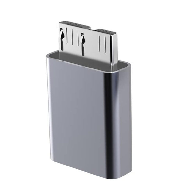 [Australia - AusPower] - Kework 2 Pack Micro B USB to USB Type C Adapter, USB 3.1 Type C Female to USB 3.0 Micro B Male Adapter Converter Connector Gray 