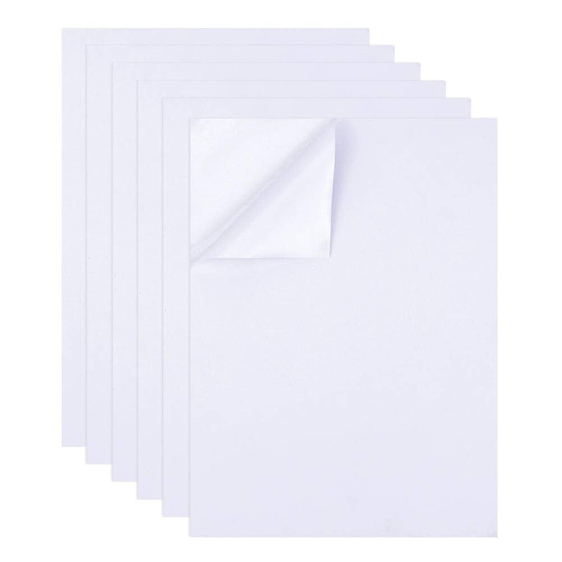 [Australia - AusPower] - BENECREAT 18PCS A4 Size White Double Sided Tape Sheets 8.3x11.5 Inch Strong Adhesive Tap Sheet (0.1mm) for Arts Craft Photo Albums Handbook Making Easter Decoration 11.5x8.3 Inch 