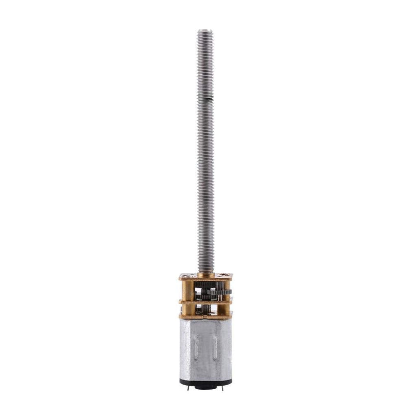 [Australia - AusPower] - Thread Shaft Motor, DC 12V 400RPM N20 Micro Gear Motor with Long M4x55mm Lead Screw Reducer Thread Output Shaft 16mm Shaft with Gear Box 