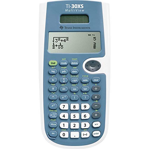 [Australia - AusPower] - Texas Instruments TI-30XS MultiView Scientific Calculator Blue and White 