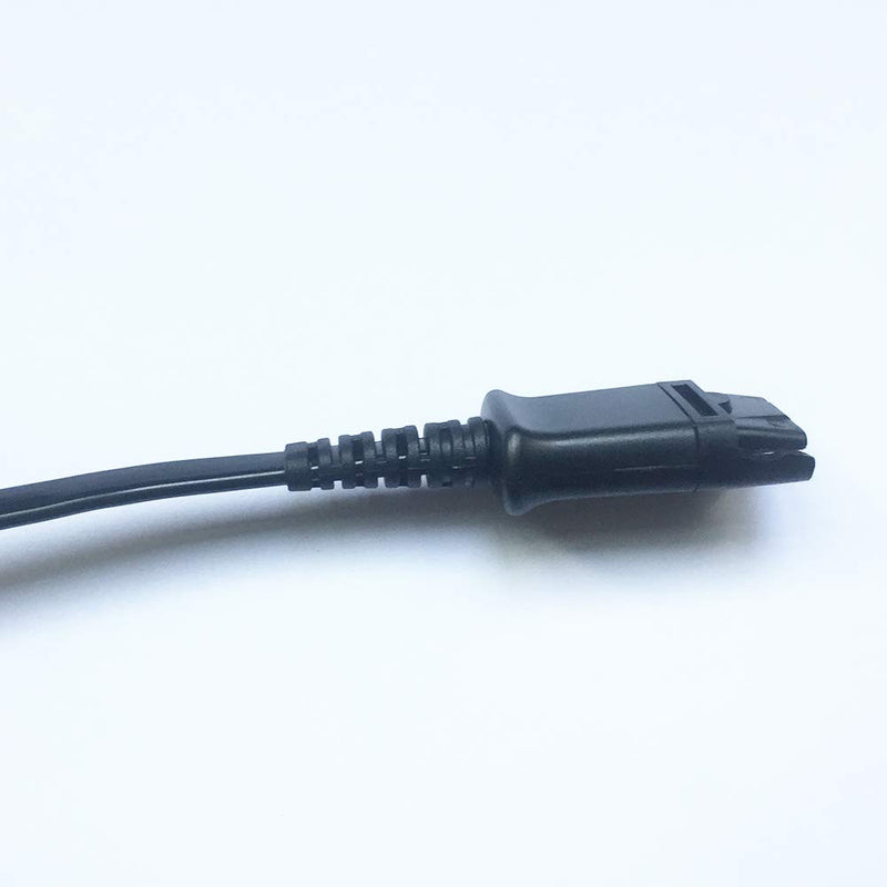 [Australia - AusPower] - New RJ9 to QD Adapter Cable RJ-9 Quick Disconnect Cable Coil Cord Compatible with Plantronics M12 QD Headsets Connects to Cisco Models 7940 7941 7942 7945 7960 7961 7962 7965 7970 7975 