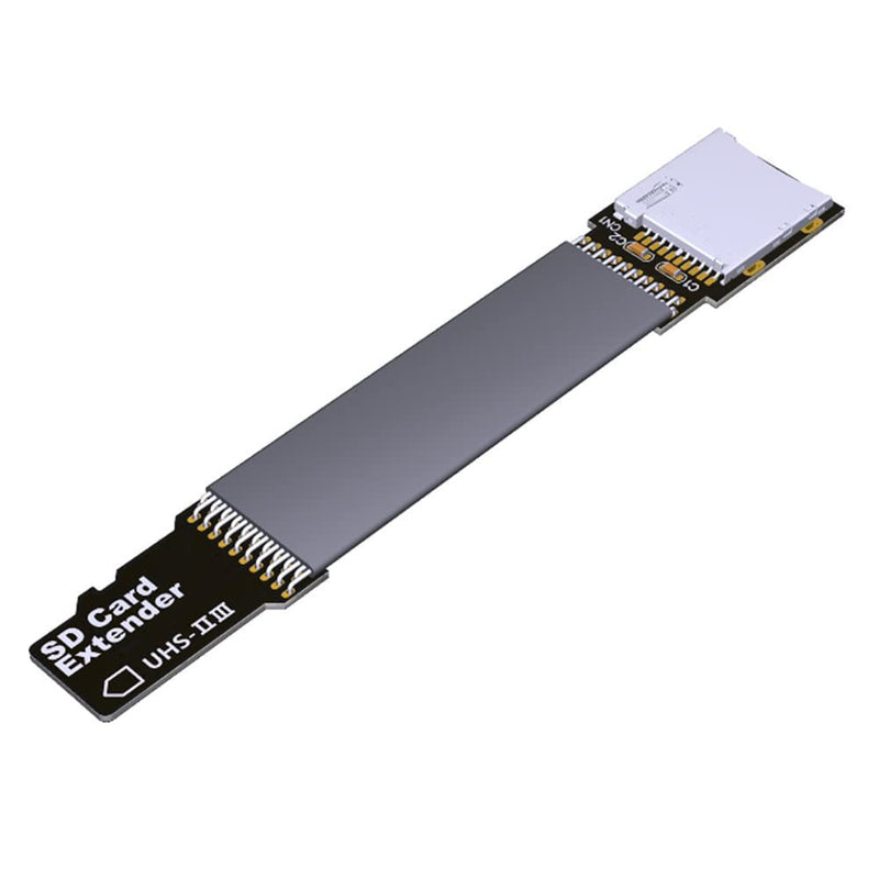 [Australia - AusPower] - Xiwai TF Micro SD Male Extender to TF Card Female Extension Cable Adapter Flexible SD/SDHC/SDXC UHS-III UHS-3 Black TF Male - TF Female 