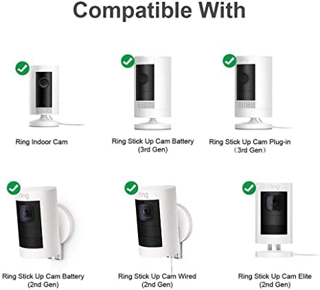 [Australia - AusPower] - Wall Mount for Ring Indoor Cam & Ring Stick Up Cam, 360 Degree Adjustable Mount Bracket for Ring Camera Outdoor Indoor Security Camera System(3 Pack) 3Pack 