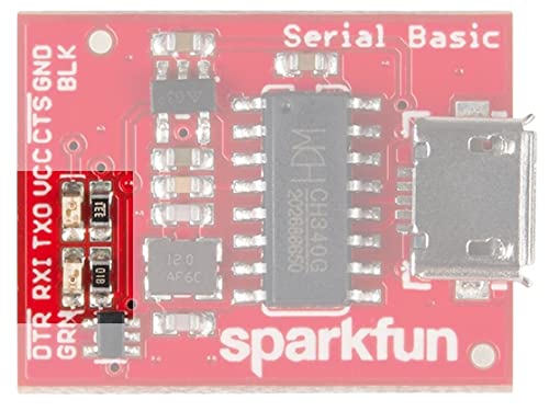 [Australia - AusPower] - SparkFun Serial Basic Breakout - CH340G Development Tool with USB Micro-B connector Save space and money in your DIY electronics projects 