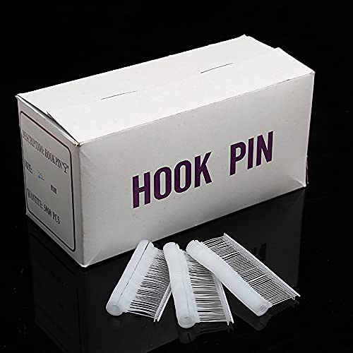 [Australia - AusPower] - 1-1/2" J Hook Plastic Fasteners, Suprwin Hook Loop Locks Fasten Rope Clothes Price Label Tagging Pins-5000PCS 