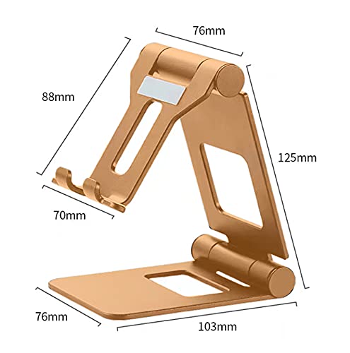 [Australia - AusPower] - Photomyne Large Phone Stand for All iOS and Android Smartphones (Gold) Gold 