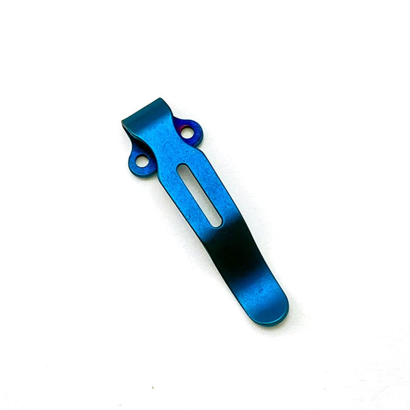 [Australia - AusPower] - 2x Deep Carry Pocket Clips Stainless Steel Attachments for Benchmade 535 Knife Blue 