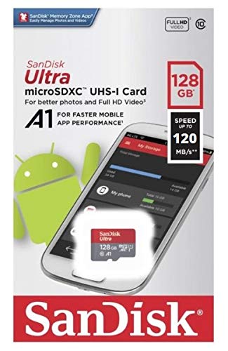 [Australia - AusPower] - SanDisk Ultra MicroSD 128GB Card for Samsung Galaxy Tablets Works with Tab A7 Lite, Tab S7 FE, Tab S7 FE 5G (SDSQUA4-128G-GN6MN) Bundle with (1) Everything But Stromboli SD & SDXC Memory Card Reader 