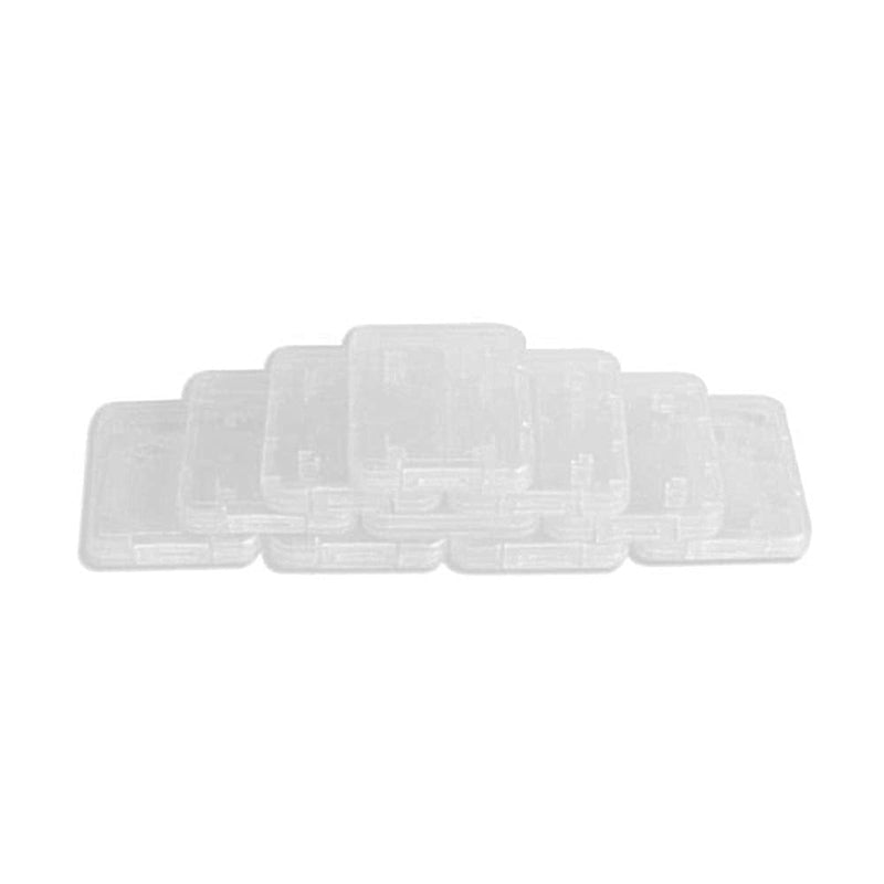 [Australia - AusPower] - 10 Pcs Plastic Memory Card Storage Case Compatible with SD MMC/SDHC PRO Duo White 