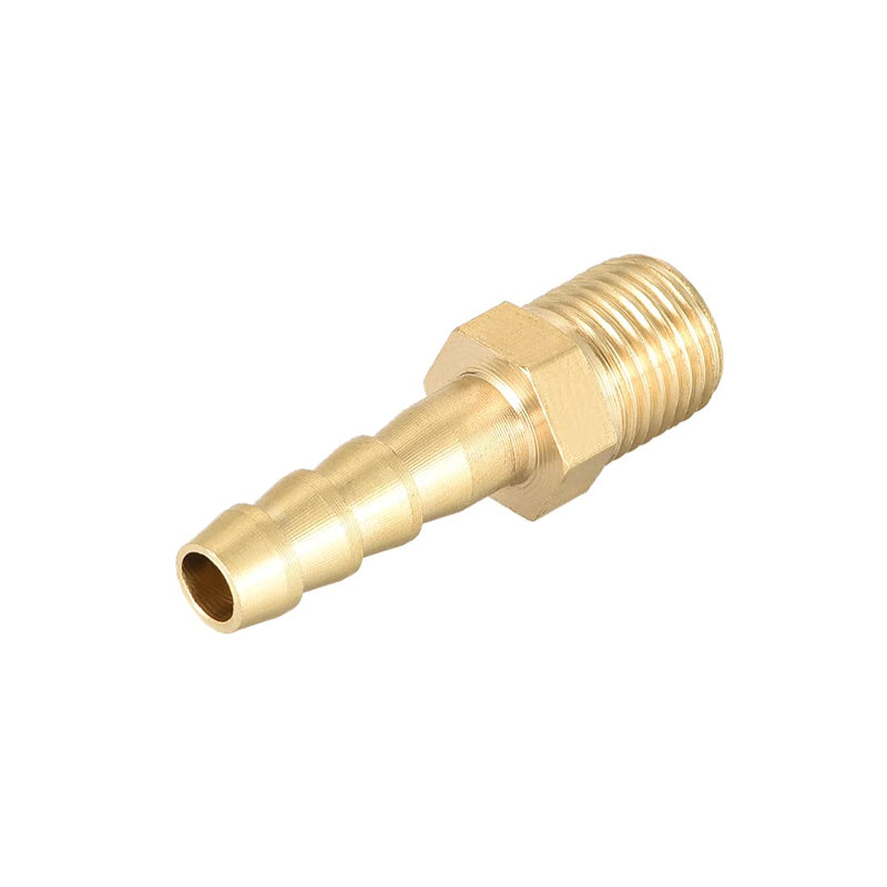 [Australia - AusPower] - uxcell Brass Fitting Connector Metric M10-1 Male to Barb Fit Hose ID 6mm 2pcs 