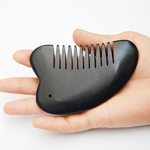 [Australia - AusPower] - Gua Sha Scraping Massage Tool Comb Black Bian Stone needle gossip 