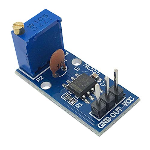 [Australia - AusPower] - DAOKI 5 Pack NE555 Pulse Generator Adjustable Frequency Single Channel Output Module for Arduino Smart Car with Dupont Cable 