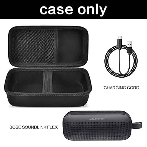 [Australia - AusPower] - Case Compatible with Bose SoundLink Flex Bluetooth Portable Speaker, Travel Storage Organizer Carrying Holder Fits for USB Cable and Charger(Box only) 