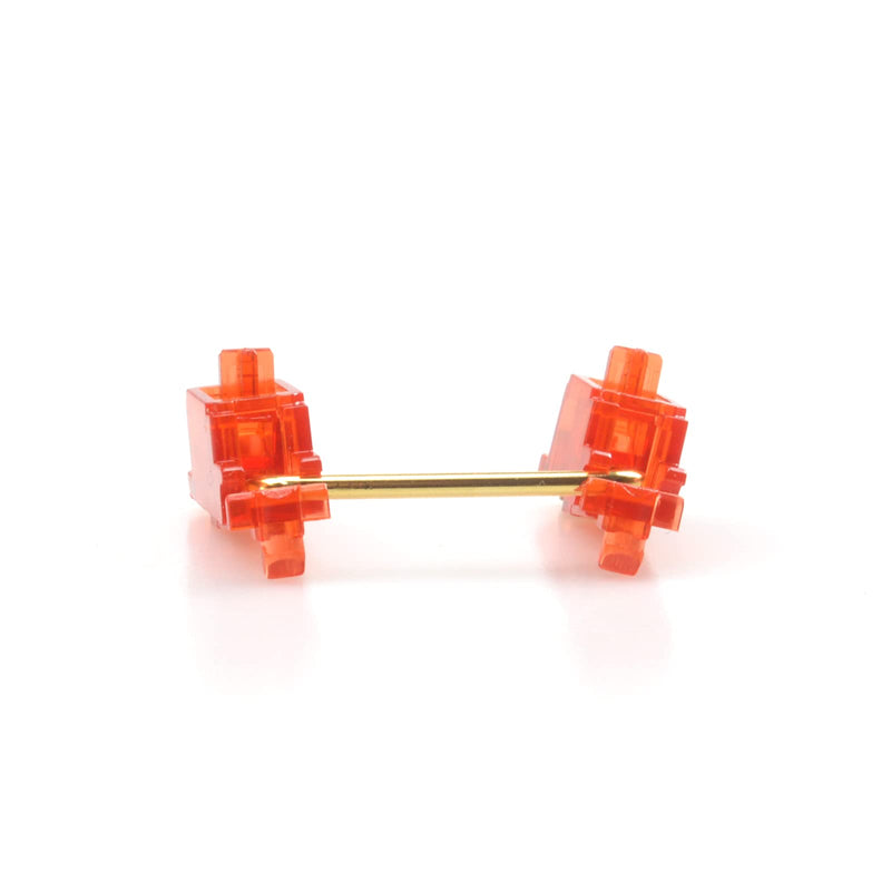 [Australia - AusPower] - Gold-Plated PCB Screw-in Stabilizers， 2u 6.25u 7u，Keyboard Stabilizers ，with Nylon Washers （Golden Wire+Red 60/87 Keyboard） Golden wire+ Red 60/87 Set 