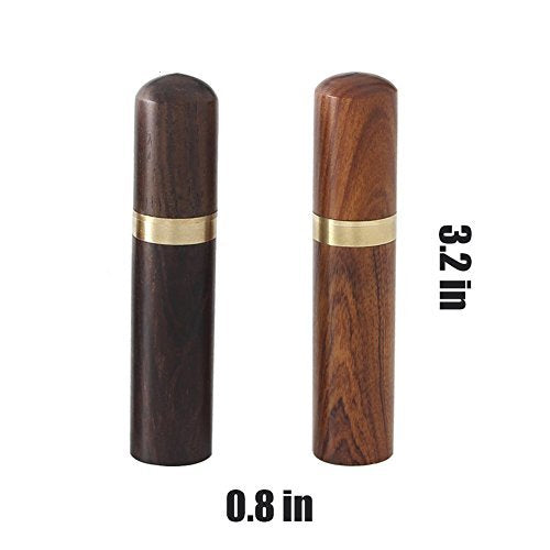 [Australia - AusPower] - Okared 2 Pack Wooden Toothpick Holder Portable Toothpick Dispenser Bucket Toothpick Holder Mini Toothpick Box Pocket 