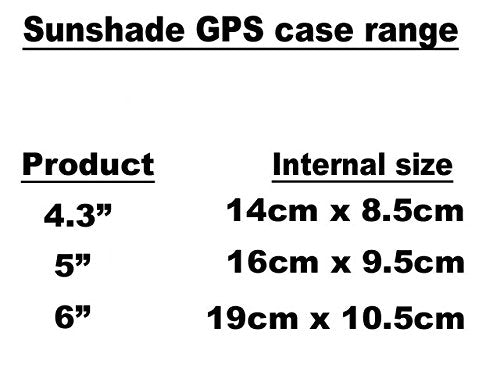 [Australia - AusPower] - RiderMount Waterproof Sunshade 5" GPS Satnav Case with RAM Type 1" Ball for Garmin Nuvi Tomtom Go Start 5 inch 