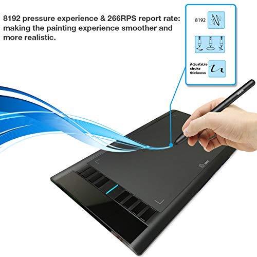 [Australia - AusPower] - ONLY Used for UGEE Graphics Drawing Tablet which Match 8192 Levels of Pressure Sensitivity Pen Battery-Free Stylus for m708/S1060/S1060W/S640/S640W 