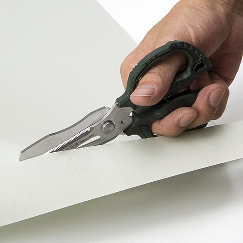 [Australia - AusPower] - ENGINEER PH-55 Multi-Function, 160mm Compact Scissors, Electrician Scissors, with 4-in-1 Combi Blade - cuts Carpet, Leather, Solid Copper Wire, Insulated cable, CDs, Thick Rope & More. Made in Japan Single 